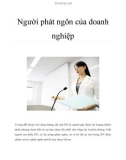 Người phát ngôn của doanh nghiệp