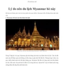 Lý do nên du lịch Myanmar hè này