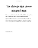 Tóc tết buộc lệch cho cô nàng tuổi teen