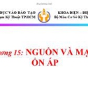 Bài giảng Cơ sở kỹ thuật điện: Chương 15 - Trường ĐH Sư Phạm Kỹ Thuật TP.HCM