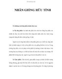 NHÂN GIỐNG HỮU TÍNH