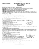 Đề thi học kì 1 có đáp án môn: Lý 11 - Trường THPT Phú Nhuận (Năm học 2013-2014)