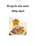 Bí quyết nấu nước dùng ngon