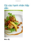 Gà xào hạnh nhân hấp dẫn