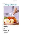 Trứng xào cay