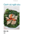 Canh cá ngải cứu