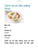 Canh cá cờ nấu măng chua