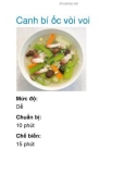 Canh bí ốc vòi voi