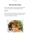 Bún tôm Hải Phòng