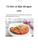 Cá kho cà đậm đà ngon cơm