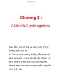 Chương 2 : CẢM ỨNG (trắc nghiệm)