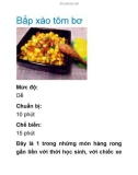 Bắp xào tôm bơ