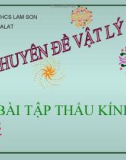 Chuyên đề Vật lí 9: Bài tập thấu kính