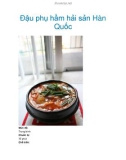 Đậu phụ hầm hải sản Hàn Quốc