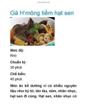 Gà H'mông tiềm hạt sen