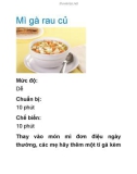 Mì gà rau củ