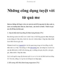 Những công dụng tuyệt vời từ quả me