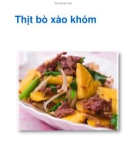 Thịt bò xào khóm