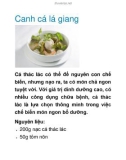 Canh cá lá giang