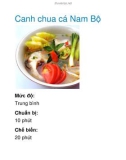 Canh chua cá Nam Bộ