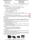 Đề thi tuyển sinh vào lớp 10 chuyên môn Hóa học năm 2020-2021 có đáp án - Sở GD&ĐT Đồng Tháp