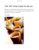 Cách 'chế' 10 loại trà giảm béo hiệu quả