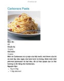 Carbonara Pasta