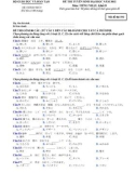 Đề thi và đáp án đề thi tuyển sinh đại học năm 2012 môn Tiếng Nhật khối D- Mã đề 193