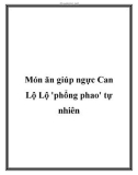 Món ăn giúp ngực Can Lộ Lộ 'phổng phao' tự nhiên