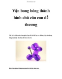 Vặn bong bóng thành hình chú cún con dễ thương