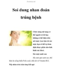 Soi dung nhan đoán trúng bệnh