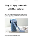 May túi đựng bình nước giải khát ngày hè