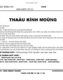 Giáo án vật lý 11 - thấu kính mỏng