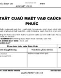 Giáo án vật lý 11 - các tật của mắt và cách khắc phục