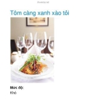 Tôm càng xanh xào tỏi