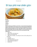 Bí bọc phô mai chiên giòn