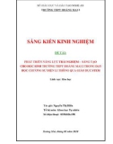 Sáng kiến kinh nghiệm THPT: Phát triển năng lực trải nghiệm - sáng tạo cho học sinh trường THPT Hoàng Mai 2 khi dạy học chương sự điện li thông qua giáo dục STEM