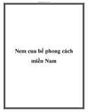 Nem cua bể phong cách miền Nam