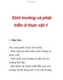 Sinh trưởng và phát triển ở thực vật-1