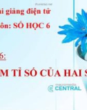 Bài giảng Tìm tỉ số của hai số - Toán 6 - GV.L.T.Đức