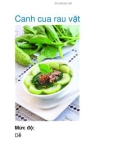 Canh cua rau vặt