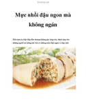 Mực nhồi đậu ngon mà không ngán