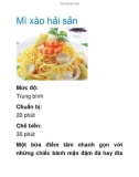 Mì xào hải sản