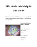 Biến bít tất thành búp bê xinh cho bé