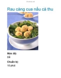 Rau càng cua nấu cá thu