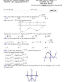 Đề thi giữa học kì 1 môn Toán lớp 12 năm 2021-2022 có đáp án - Trường THPT Thuận Thành số 1