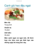 Canh giò heo đậu ngọt