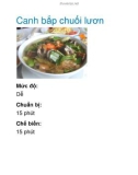 Canh bắp chuối lươn