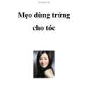 Mẹo dùng trứng cho tóc