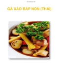 GÀ XÀO BẮP NON (THÁI)